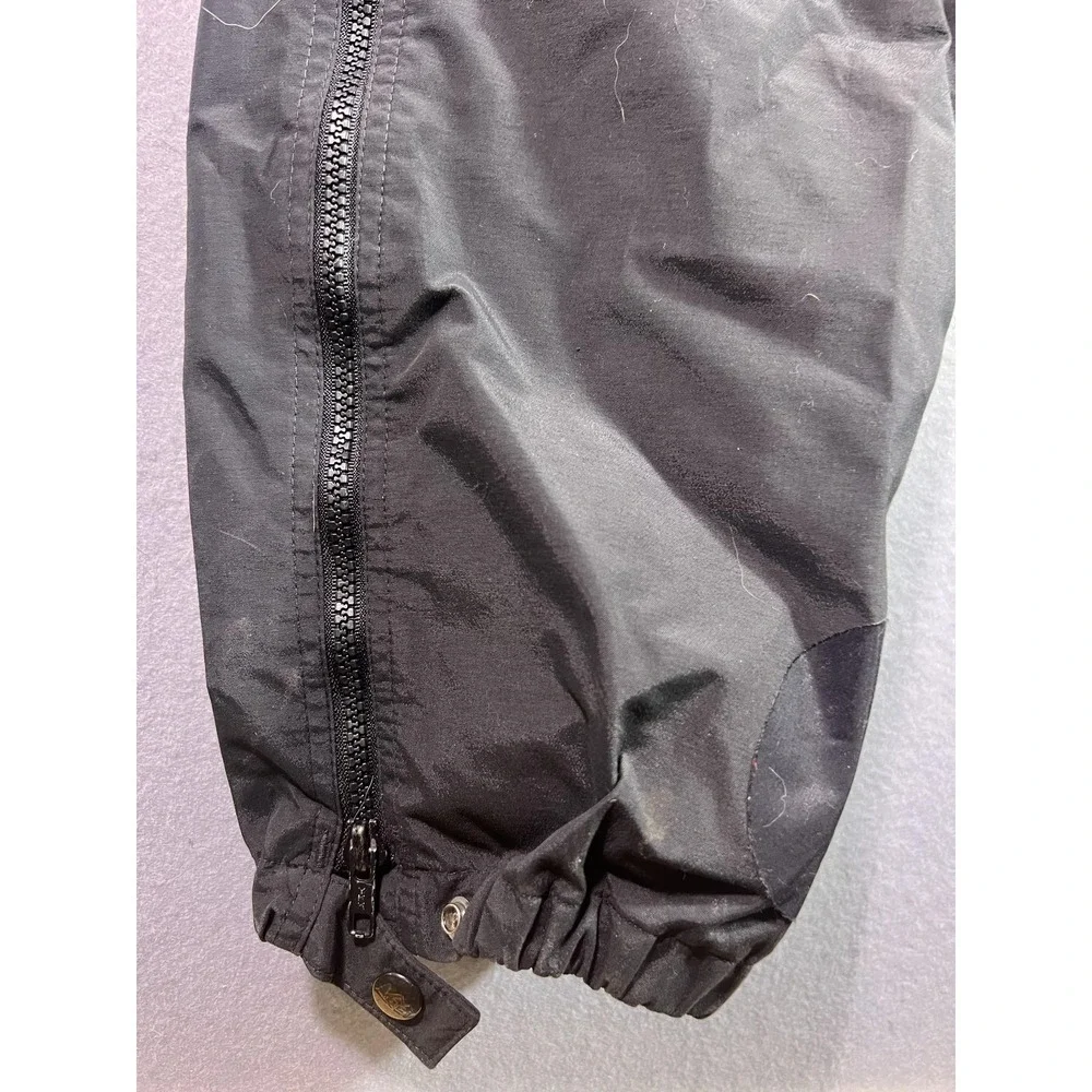 Vintage REI GORE-TEX Rain Pants Mens Large Black Elastic Waist Zip Pockets